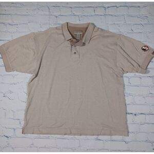 Florida State Seminoles Shirt Mens L Tan Polo Embroidered Cutter &‎ Buck